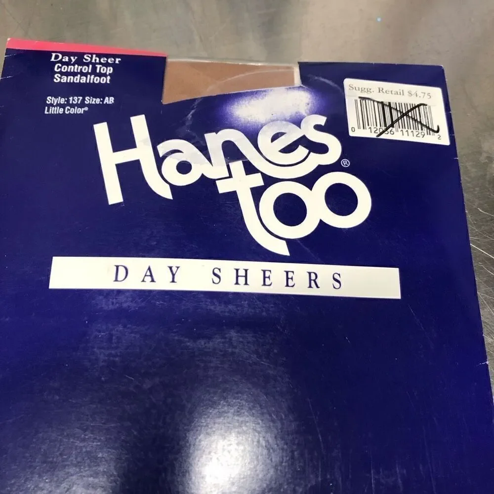 Hanes Too and Hanes Silk Reflections Size AB Bisque, Barley Black and Little Col